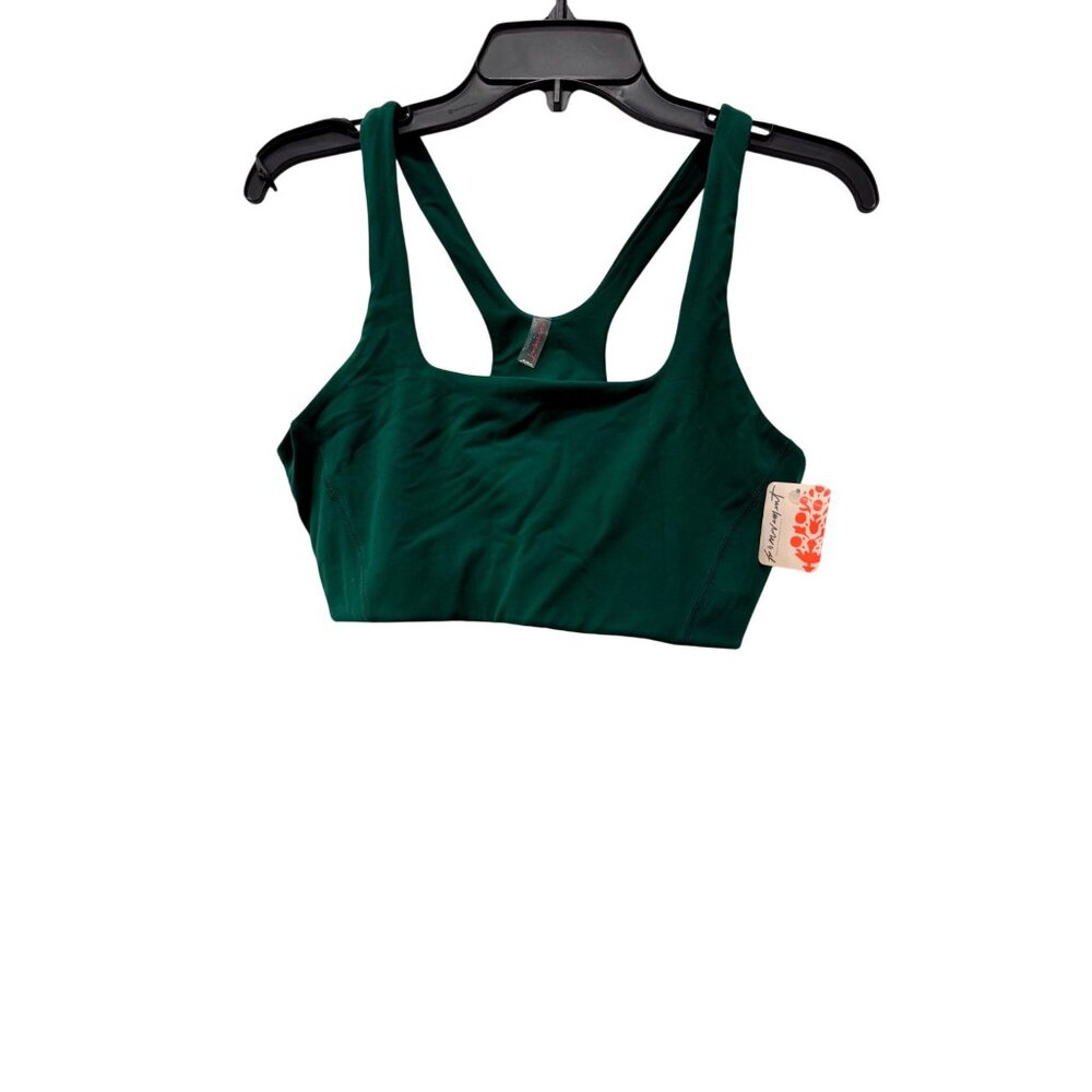 New Free People Movement Women's Size L Never Better Square Neck Bra Green - Picture 1 of 11